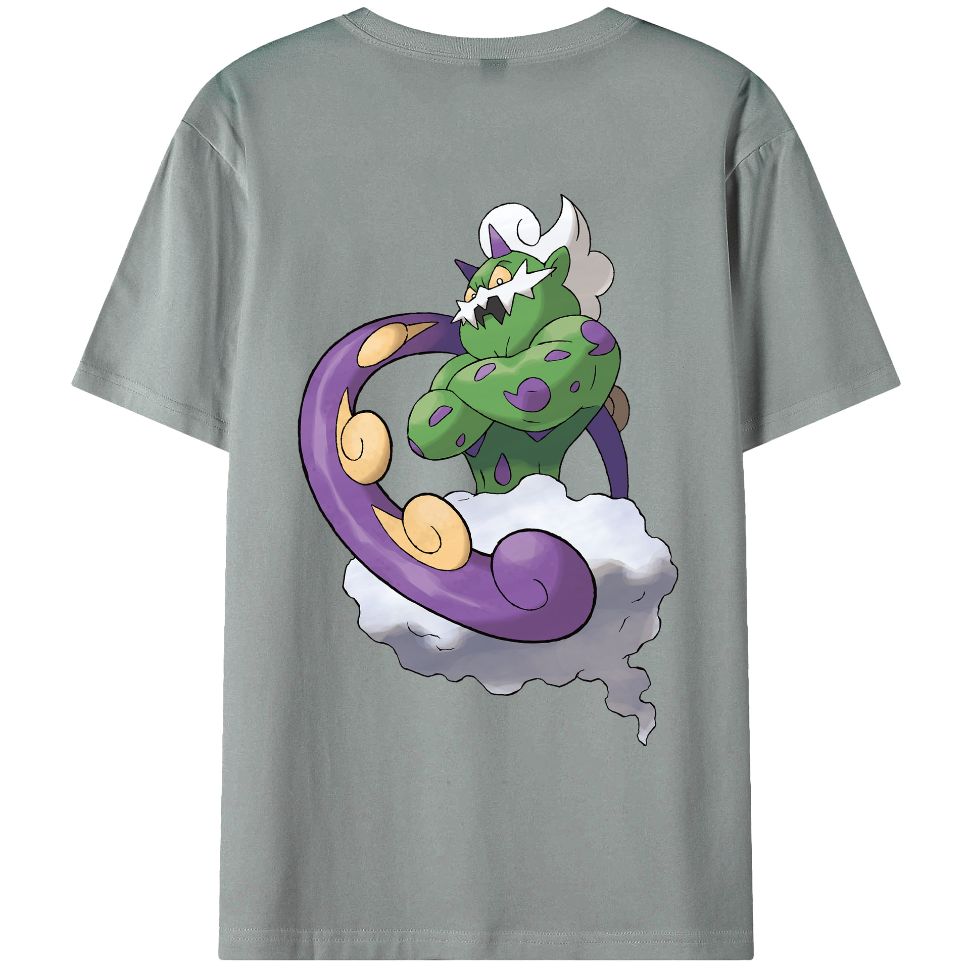 （画像用） ポケットモンスター Pokémon 綿100％ メンズ半袖Tシャツ（バックプリント） 通気性